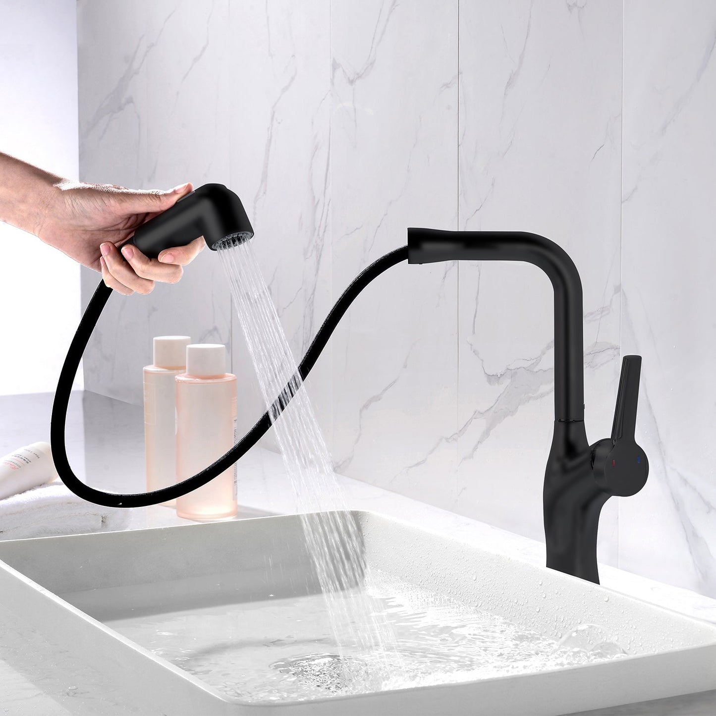 Single-Hole Rotatable and Pull-Out Faucet-BF2205
