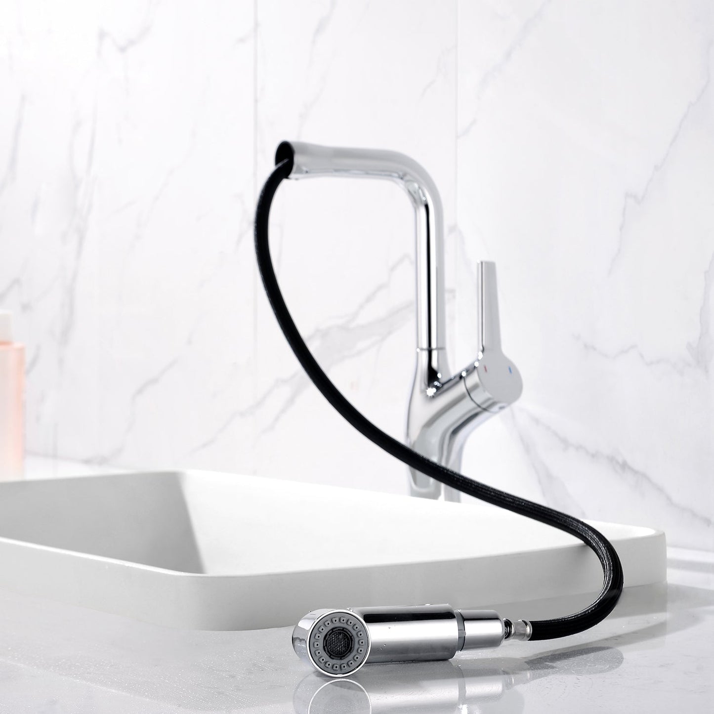 Single-Hole Rotatable and Pull-Out Faucet-BF2205