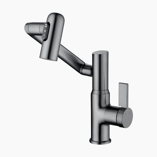 Single-Hole Rotatable Faucet with Temperature Display-BF2204