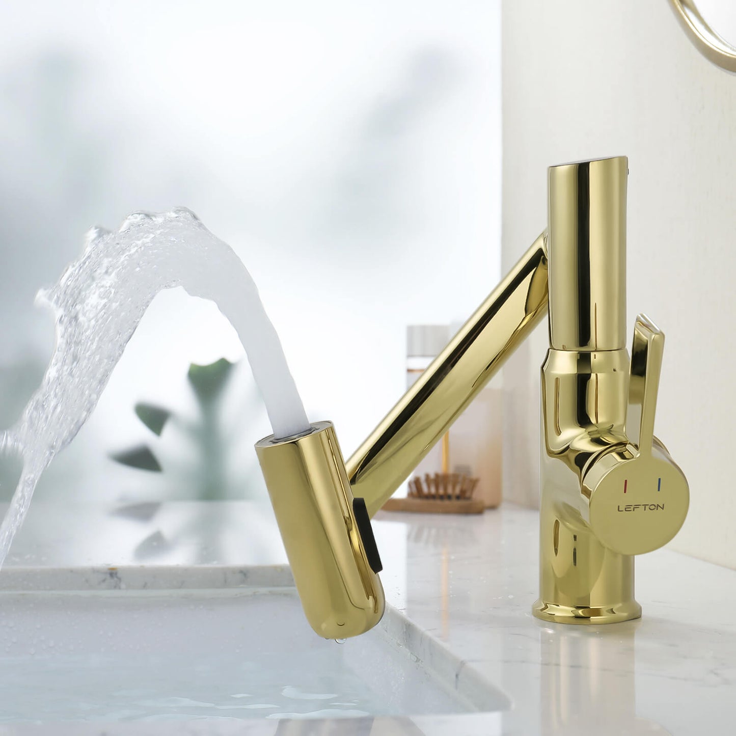 Single-Hole Rotatable Faucet with Temperature Display-BF2204