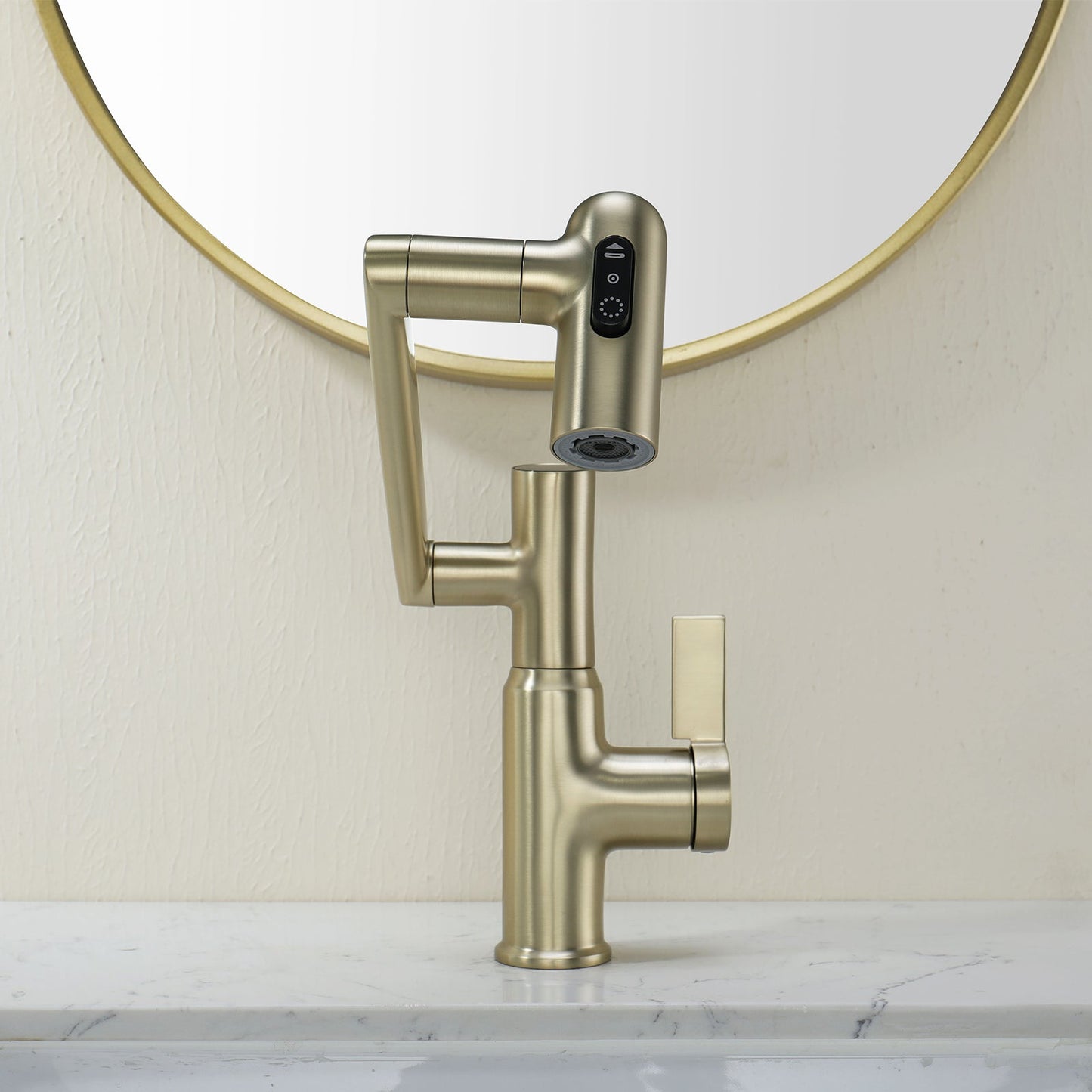 Single-Hole Rotatable Faucet with Temperature Display-BF2204